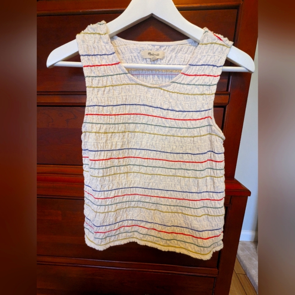 Madewell textured thread tank